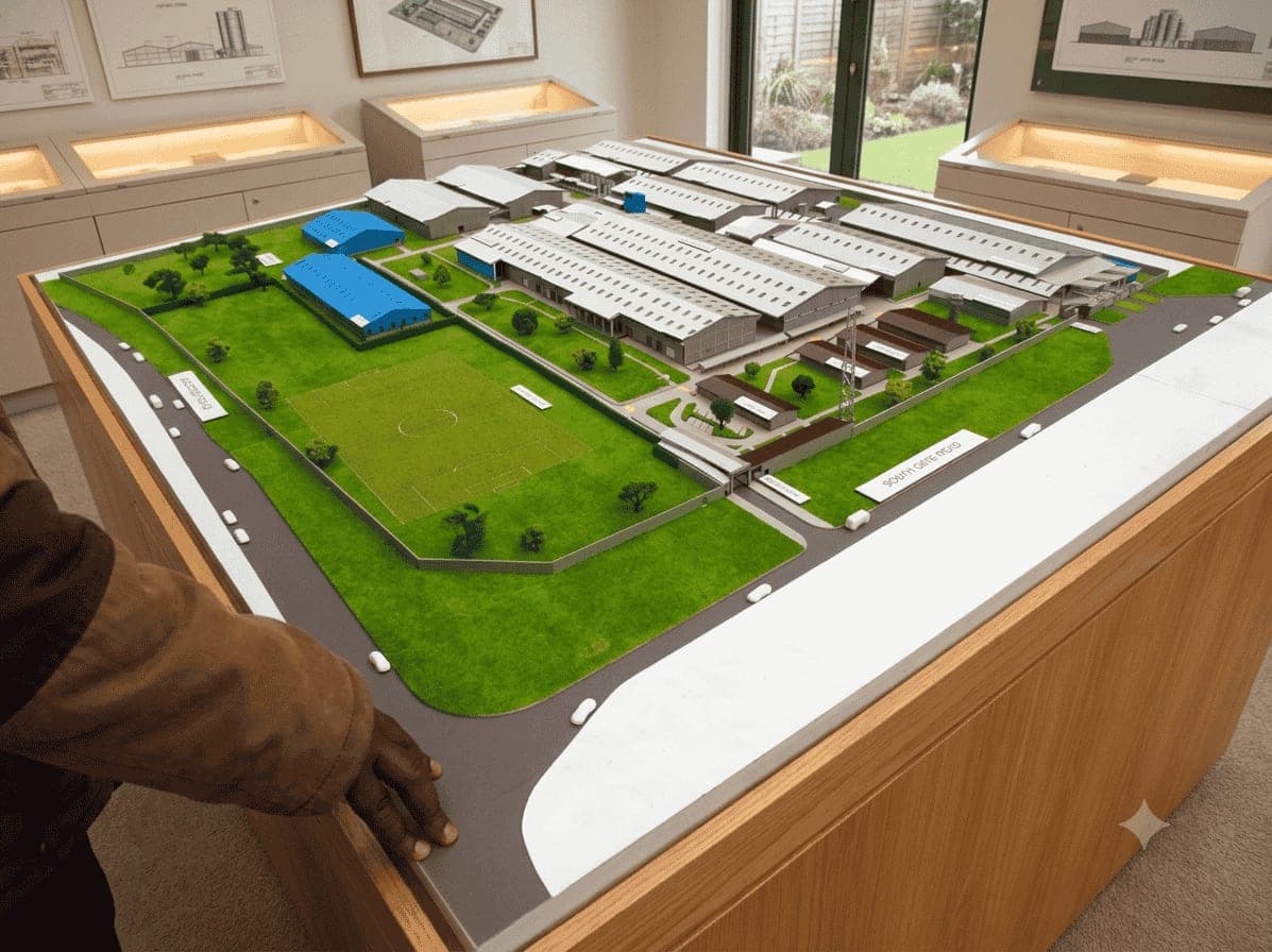 Factory and industrial scale model