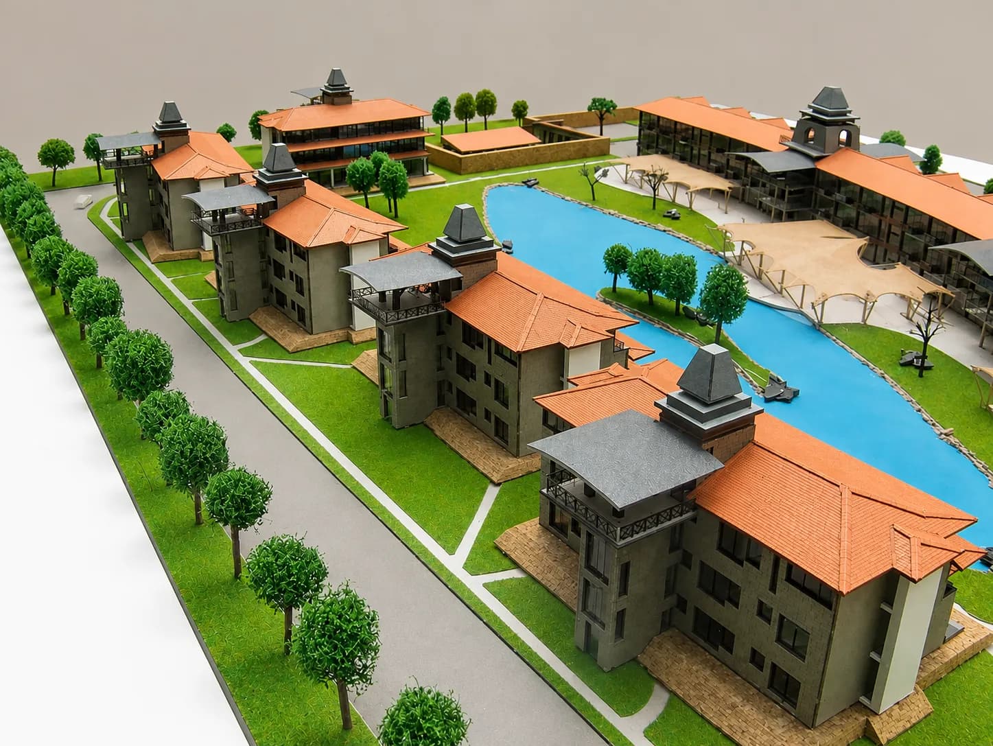 Mixed-use development scale model