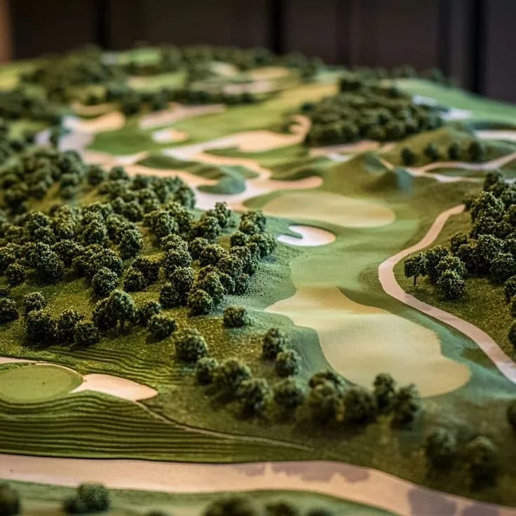 Golf community scale model