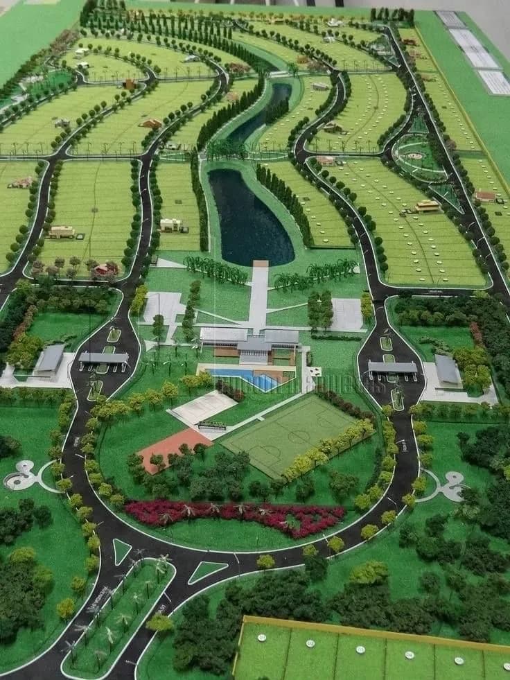 Land subdivision scale model